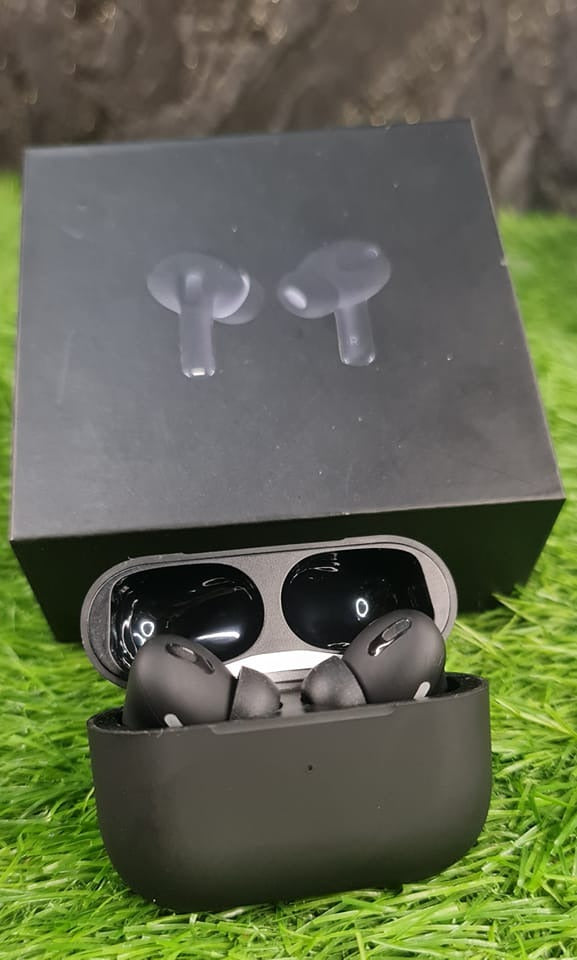 Black Pro 2 TWS Wireless Earbuds – Bluetooth 5.1, Touch Control, Noise Cancelling, with Charging Case With Dori With Cable | Airpods